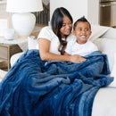 LUSH XL BLANKETS: Navy