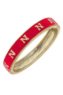 NE Cornhuskers Hinge Bracelet