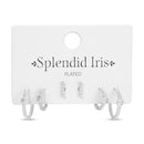 Combo 3 - Twisted Hoops and Stud Set: Gold