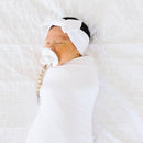 Knit Headband Bow - Dove