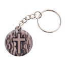 Tap To Pray® Acrylic Keychain: Blue Mountains + Cross - Buenz Gifts