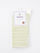 Rufia - Colorful Striped Mid-Calf Socks: Blue / One Size - Buenz Gifts