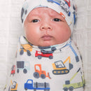 Knit Swaddle Blanket - Diesel