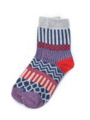 Rufia - 5 Pairs Bohemian Wool-Blend Socks Set: 7020 / ONE SIZE - Buenz Gifts