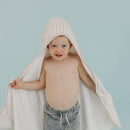 Premium Baby Knit Hooded Towel - Coastal