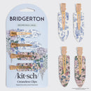 Bridgerton x Kitsch Creaseless Clips in Toile in Bloom - Buenz Gifts