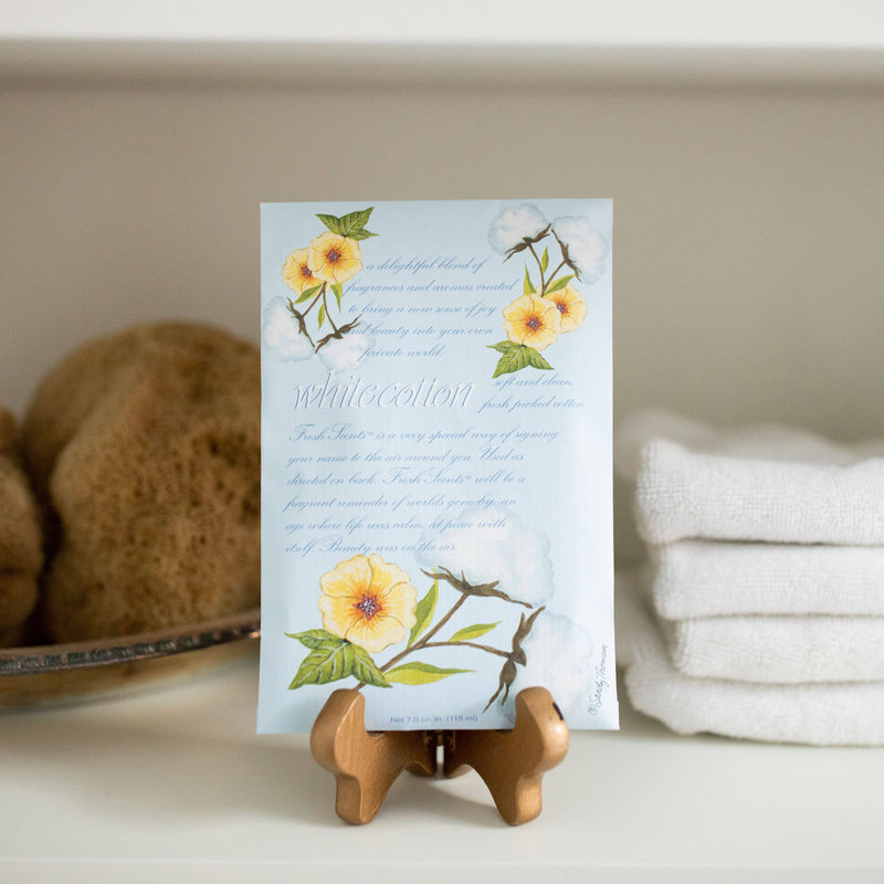 Fresh Scents | White Cotton Sachets | Clean, Laundry Scent