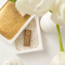 Cross Velvet Stud Gift Set: Silver