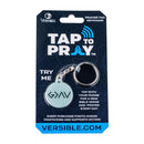 Tap To Pray® Acrylic Keychain: Blue Mountains + Cross - Buenz Gifts