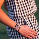 "Unity" Interlocking Charm Hair Tie Bracelet: Large