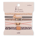"Wild" Animal Print Hair Tie Bracelets: Small