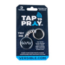Tap To Pray® Acrylic Keychain: Blue Mountains + Cross - Buenz Gifts