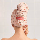 XL Hair Towel Wrap - Cherry Print - Buenz Gifts
