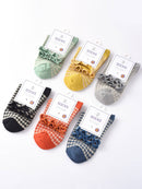 Rufia - Colorful Check Pattern Lace Socks: Grey / One Size - Buenz Gifts