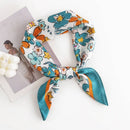 Scarvii - Cute Floral Square Scarf: PURPLE / 70*70 - Buenz Gifts