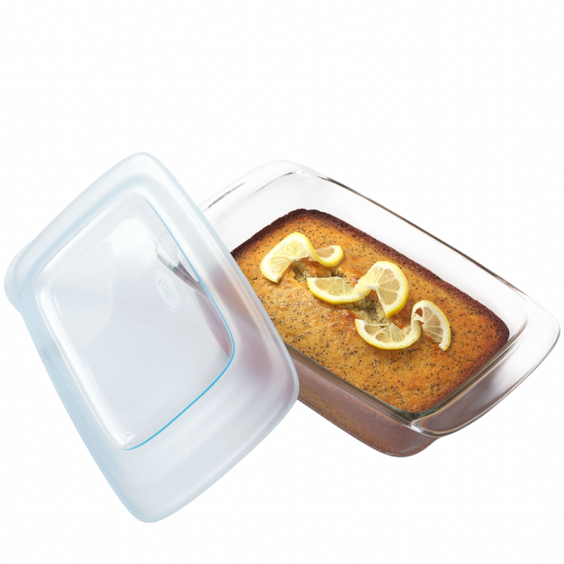 Oxo 1.6 Qt Glass Loaf Pan With Lid