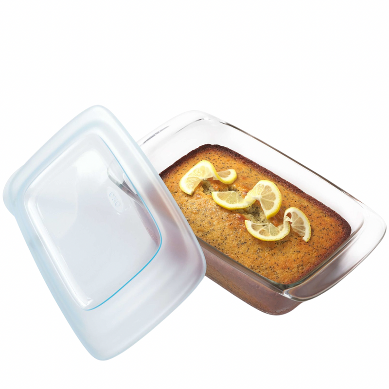 OXO Glass Loaf Pan w/ Lid - Kiolbasa