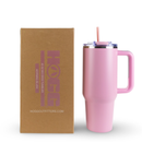 40oz POWDER COATED BIG SWIG TUMBLER: Morning Blush - Buenz Gifts