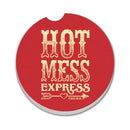 "Hot Mess Express" Stone Car Coaster
