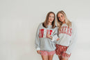 HUSKERS PATCHWORK CREW - GREY CREW : 2XL - Buenz Gifts