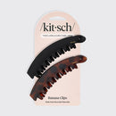 Banana Clip 2pc- Black & Tort - Buenz Gifts