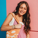 "Groove" Fun Floral Hair Tie Bracelets: Large