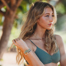 "Reflect" Gold Wave with Beachy Neutrals Hair Tie Bracelets: Large - Buenz Gifts