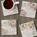 Sunny Scriptures Assorted Image Tumbled Tile Coaster 4 Pack