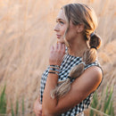 "Unity" Interlocking Charm Hair Tie Bracelet: Medium