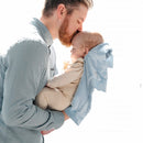 SATIN BORDER RECEIVING BLANKETS: Sun and Sea