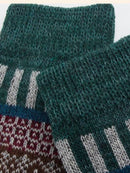 Rufia - Thick Mid-calf Socks for Winter: Green - Buenz Gifts