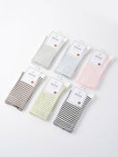 Rufia - Colorful Striped Mid-Calf Socks: Pink / One Size - Buenz Gifts
