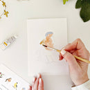 Backyard birds paintable notecards