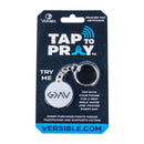 Tap To Pray® Acrylic Keychain: Blue Mountains + Cross - Buenz Gifts