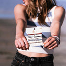"Brave" Red, White & Blue with Silver Star Accents: Large - Buenz Gifts