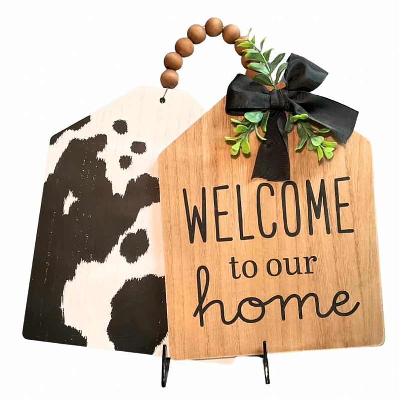 Welcome Cow Door Hanger - Meusch