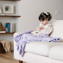 SATIN BORDER RECEIVING BLANKETS: Gray