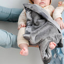 SATIN BORDER RECEIVING BLANKETS: Tan