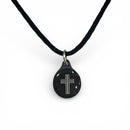 Tap To Pray® Survivor Series Necklace: Onyx + Cross - Buenz Gifts