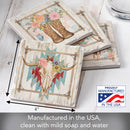 "Rosewood Ranch" 4 Pack Assorted Image Coaster Set