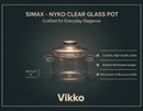 Simax - Nyko Clear Glass Pot, With Lid, 2L - Buenz Gifts