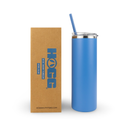 20oz POWDER COATED SKINNY TUMBLER: Charcoal Gray - Buenz Gifts