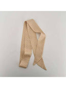 Scarvii - Vintage Floral Pattern Skinny Scarf: Khaki - Buenz Gifts