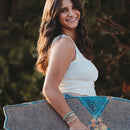 "Reflect" Gold Wave with Beachy Neutrals Hair Tie Bracelets: Small - Buenz Gifts