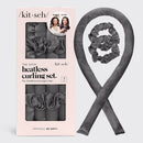 Satin Heatless Curling Set - Charcoal - Buenz Gifts