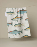Hooked on Fishing Tea Towel - Buenz Gifts