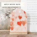 Arch Wood Base *BASE ONLY! Arches Sold Separately*: Light Oak / Small - Buenz Gifts