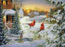 Sunset Cardinals 1000pc puzzle