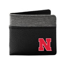 NCAA Nebraska Cornhuskers Pebble Bi-Fold Wallet: Black - Buenz Gifts