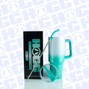 40oz SUBLIMATION CLEAR TRAVELER TUMBLER: WHITE - Buenz Gifts
